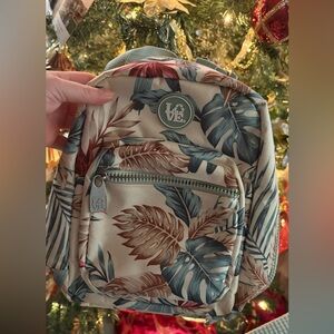 Love Brand Leafy Print Mini Backpack